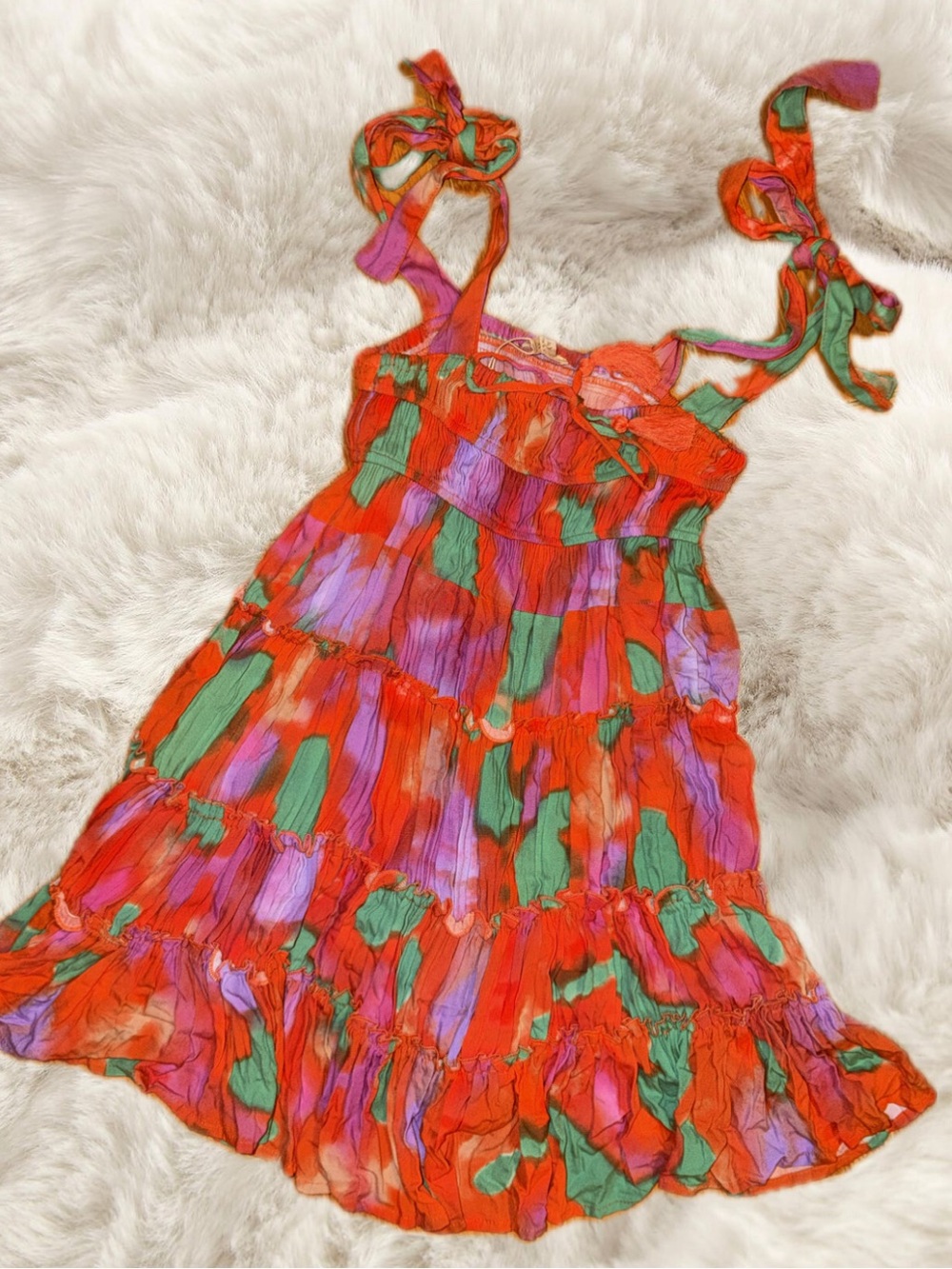 Chelsea and Violet Tie-Shoulder Sundress, Size XS, NWT